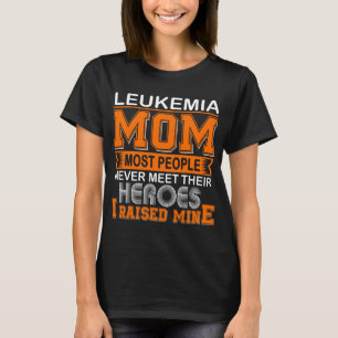Camiseta Orgulhosa Mãe de Leucemia Eu Criei o Meu