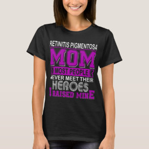 Camiseta Orgulhosa Mãe de Retinite Pigmentosa Eu Criei o Me