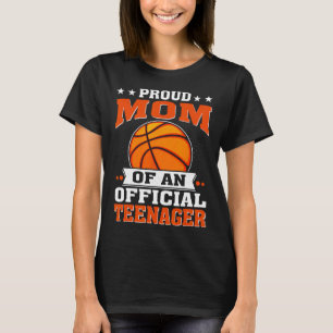 Camiseta Orgulhosa Mãe De Um Adolescente Oficial 13 Birthda