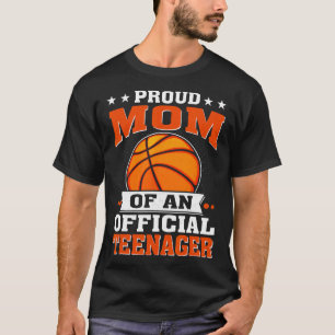 Camiseta Orgulhosa Mãe De Um Adolescente Oficial 13 Birthda