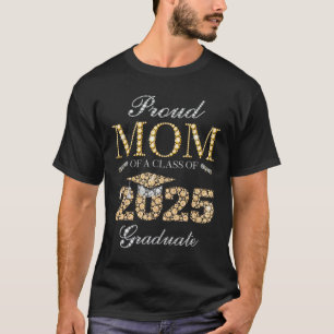 Camiseta Orgulhosa Mãe De Um Cl Do Formando 2 De 2025