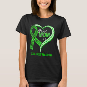 Camiseta Orgulhosa Mãe De Um Coração De Fita De Lutador Con