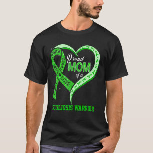 Camiseta Orgulhosa Mãe De Um Coração De Fita De Lutador Con