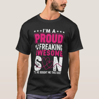 Camiseta Orgulhosa Mãe de Um Filho Incrível E Louco