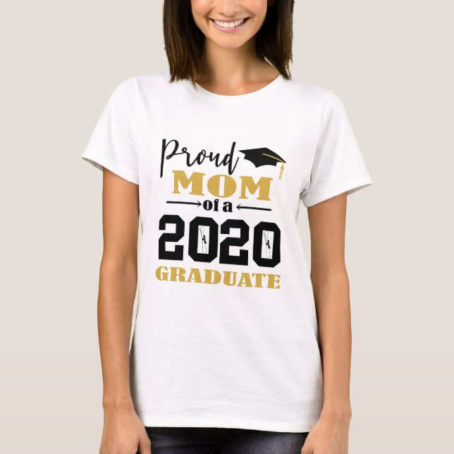 Camiseta Orgulhosa Mãe de um Formando 2020 (Frente)
