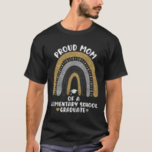 Camiseta Orgulhosa Mãe De Um Formando Da Escola Primária Ra