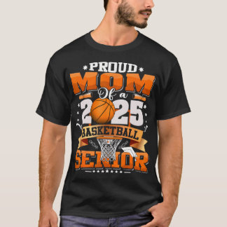 Camiseta Orgulhosa Mãe De Um Formando De Basquete 2025 Gra