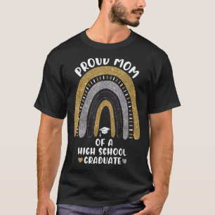 Camiseta Orgulhosa Mãe De Um Formando De Classe Segundo gra