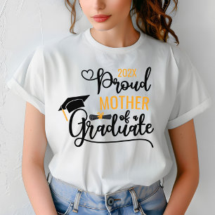 Camiseta Orgulhosa Mãe de um Formando Personalizado Pai
