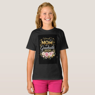 Camiseta Orgulhosa Mãe de um Graduado 2026 – Dourado Elegan