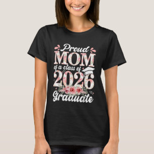 Camiseta Orgulhosa mãe de um graduado da turma de 2026 vete