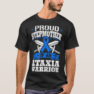 Camiseta Orgulhosa Mãe De Um Guerreiro Ataxia Blue Awarene