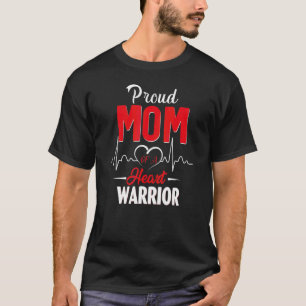 Camiseta Orgulhosa Mãe De Um Guerreiro Do Coração Mãe Consc