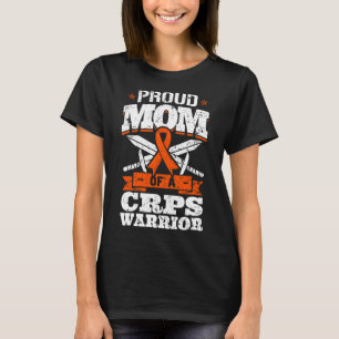 Camiseta Orgulhosa Mãe De Um Guerreiro Do CRPS RSD Friso De