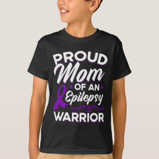 Camiseta Orgulhosa Mãe De Um Guerreiro Epiléptico Awarenes