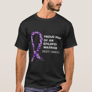 Camiseta Orgulhosa Mãe De Um Guerreiro Epiléptico Awarenes