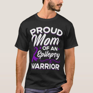 Camiseta Orgulhosa Mãe De Um Guerreiro Epiléptico Awarenes