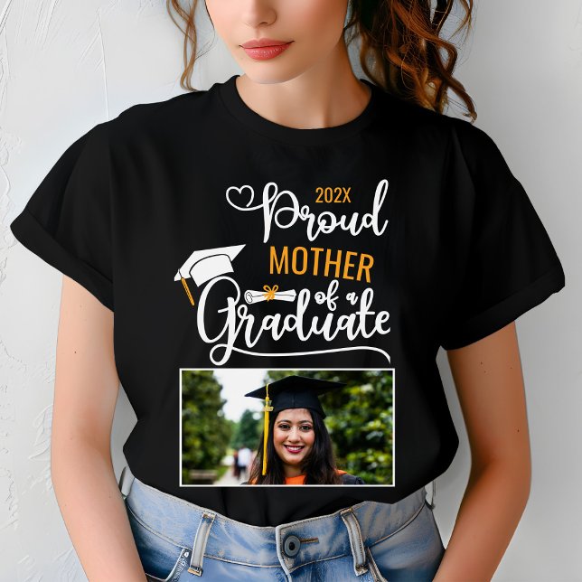 Camiseta Orgulhosa Mãe de um Personalizado Pai de Foto de F (Criador carregado)