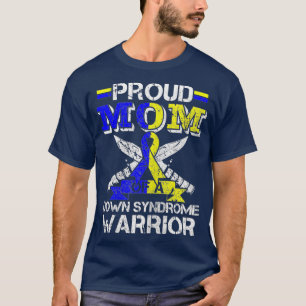 Camiseta Orgulhosa Mãe De Um Traje De Guerreiro De Síndro
