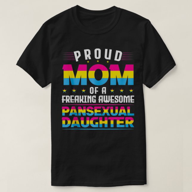 Camiseta Orgulhosa Mãe de uma filha panseira incrível Pan P (Frente do Design)