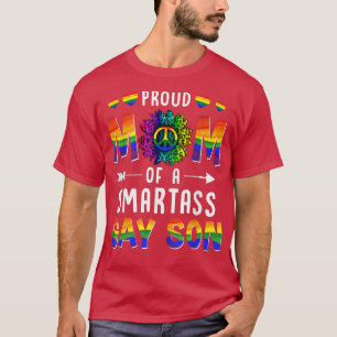 Camiseta Orgulhosa Mãe de uma Gay inteligente, filho LGBT O