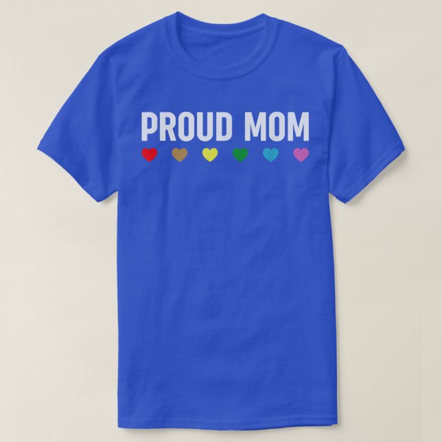 Camiseta Orgulhosa Mãe Desfile do Orgulho Transgênero LGBTQ (Frente do Design)