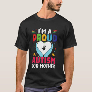 Camiseta Orgulhosa Mãe Deus Filho Autista Filha Consciência
