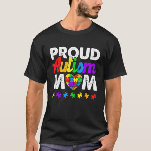 Camiseta Orgulhosa Mãe do Autismo Conscientização Aceitação