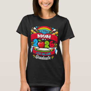 Camiseta Orgulhosa Mãe do Graduado da 5ª Série de 2026 Dia