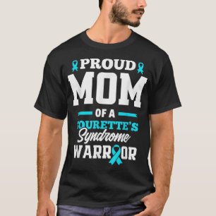 Camiseta Orgulhosa Mãe do Guerreiro da Síndrome de Tourette