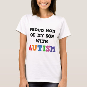Camiseta Orgulhosa Mãe Do Meu Filho Com Autismo