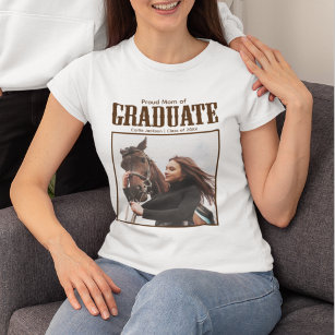 Camiseta Orgulhosa Mãe do Sul da Graduação de Fotos do Form