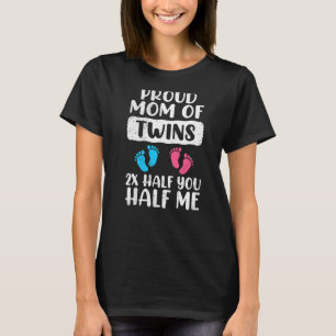 Camiseta Orgulhosa Mãe dos gêmeos, rapaz ou mãe orgulhosa, 