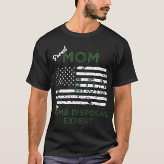 Camiseta orgulhosa mãe EOD de um especialista em bombas ame