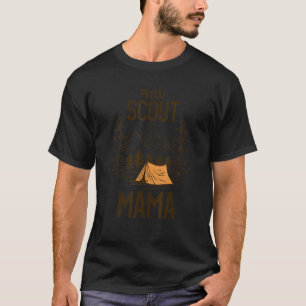 Camiseta Orgulhosa Mãe Escoteira Camping Líder Escoteira Av