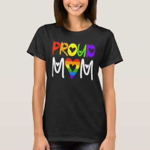 Camiseta Orgulhosa Mãe LGBT Dia de as mães Arco-Íris LGBT P