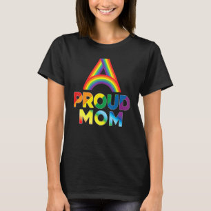 Camiseta Orgulhosa Mãe Lgbt Pride Gay Lésbica Arco-Íris Col