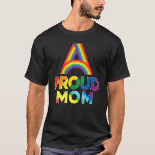 Camiseta Orgulhosa Mãe Lgbt Pride Gay Lésbica Arco-Íris Col
