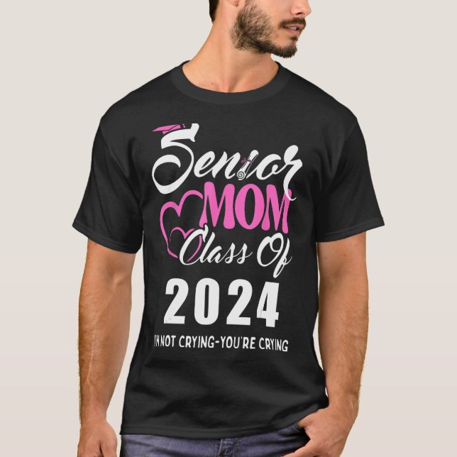 Camiseta Orgulhosa mãe mais velho 2024, classe de graduação (Frente)