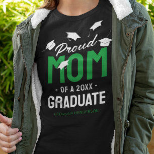 Camiseta Orgulhosa Mãe Preta do Graduado de 2026