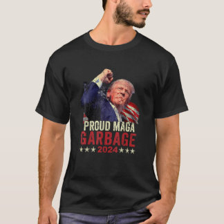 Camiseta Orgulhosa MAGA Garbage Trump Supporter