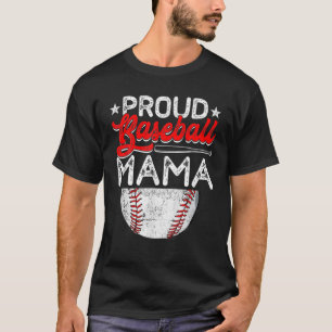 Camiseta Orgulhosa Mama Dia de as mães Baseball Esportes M