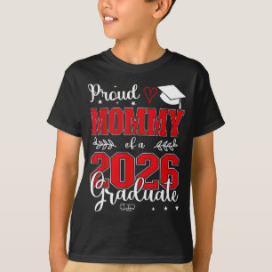 Camiseta Orgulhosa mamãe de um graduado da turma de 2026 pa