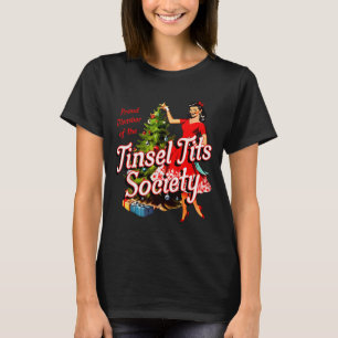 Camiseta Orgulhosa Membro Da Sociedade De Purpurina Senhora