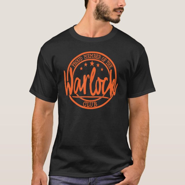 Camiseta Orgulhosa Membro Do Clube Warlock (Frente)