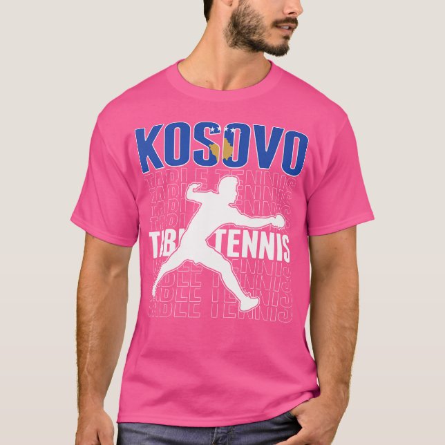 Camiseta Orgulhosa Mesa do Kosovo Tênis Fãs de Jersey KosoF (Frente)