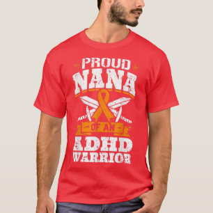 Camiseta Orgulhosa Nana De Uma Faixa De Sensibilização Para