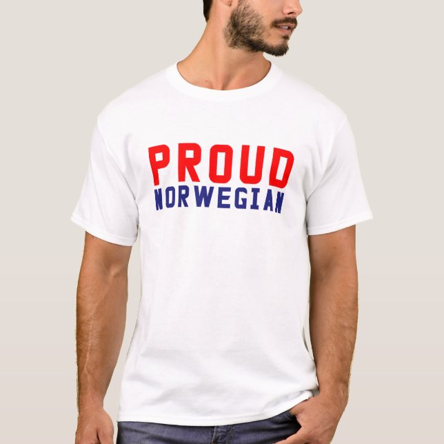 Camiseta Orgulhosa norueguesa  (Frente)