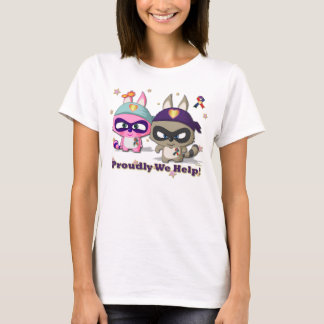 Camiseta Orgulhosa nós ajudamos a tee o t-shirt bonito do