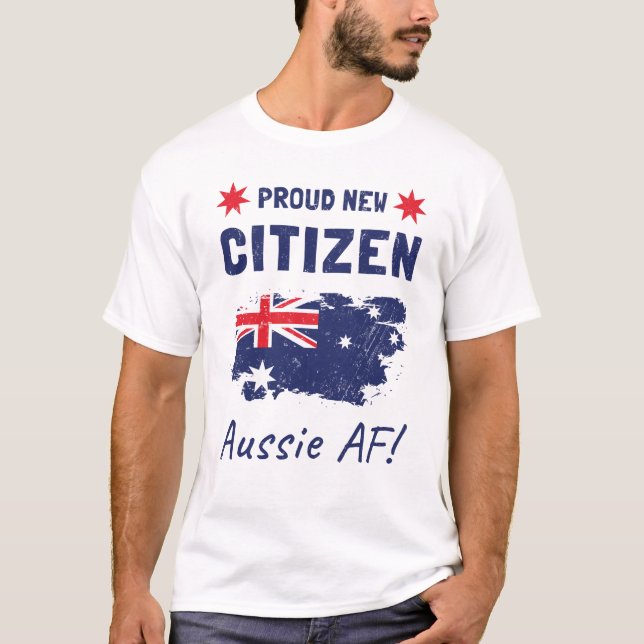 Camiseta Orgulhosa Nova Cidadã Australiana, Cerimônia de Ci (Frente)